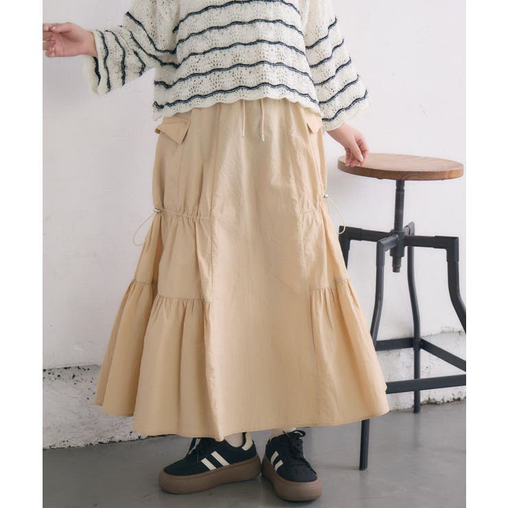 BEG0 | ドロストナイロンSK | RETRO GIRL