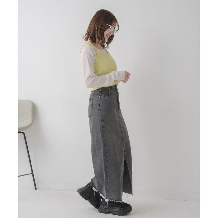 フリンジデニムSK | RETRO GIRL | 詳細画像18 
