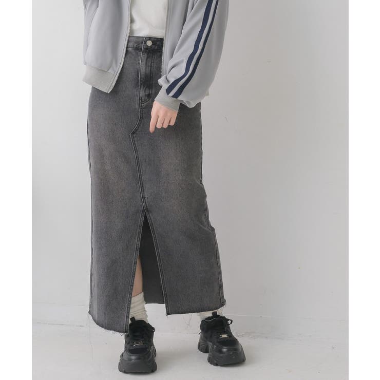 BLK1 | フリンジデニムSK | RETRO GIRL