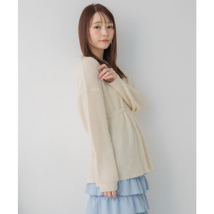 モヘアペプラムカーデ | RETRO GIRL | 詳細画像8 