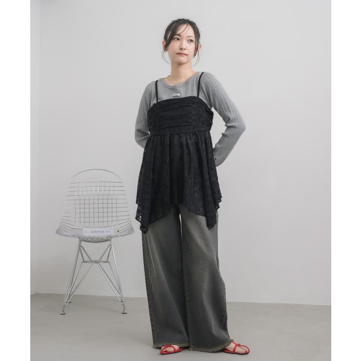 レースイレヘムキャミ | RETRO GIRL | 詳細画像14 