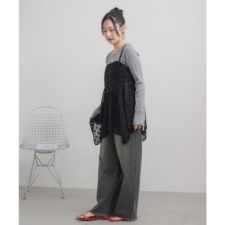 レースイレヘムキャミ | RETRO GIRL | 詳細画像17 