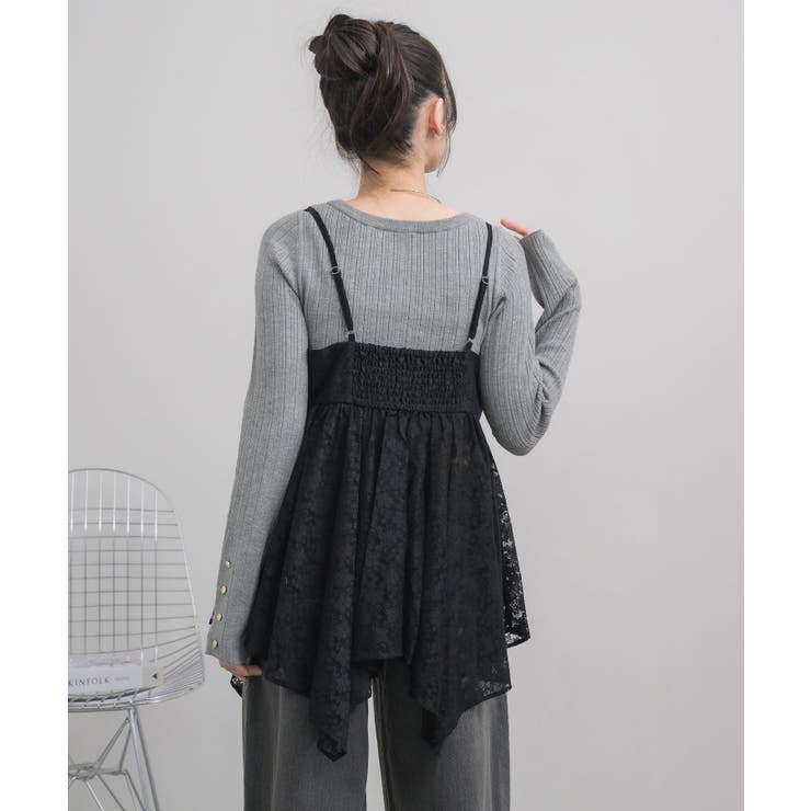 レースイレヘムキャミ | RETRO GIRL | 詳細画像21 