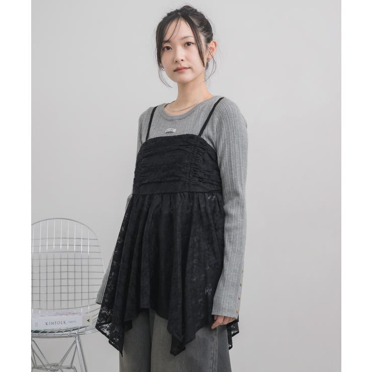 レースイレヘムキャミ | RETRO GIRL | 詳細画像22 