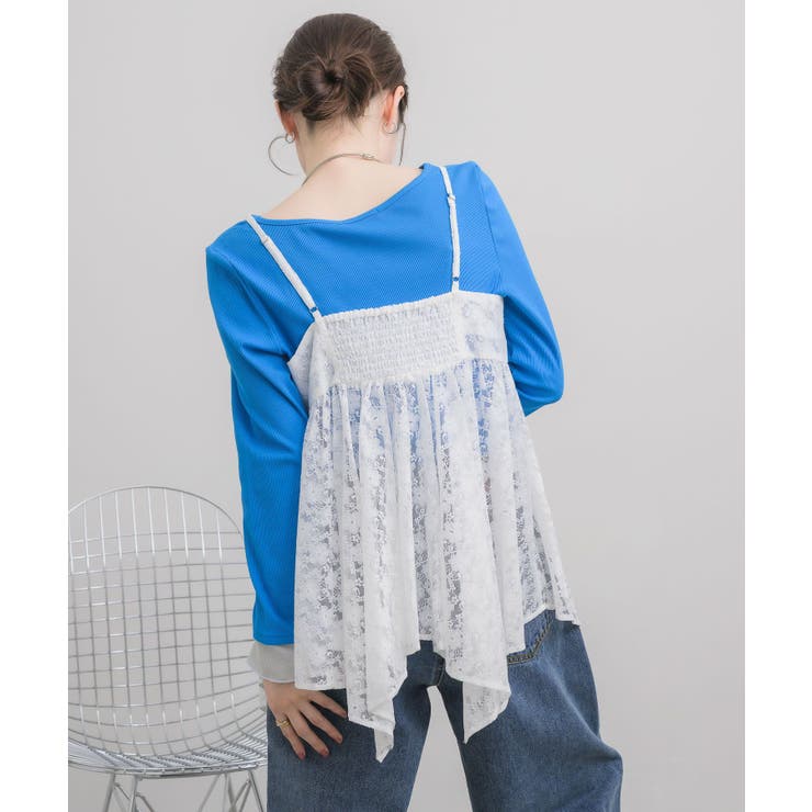 レースイレヘムキャミ | RETRO GIRL | 詳細画像9 