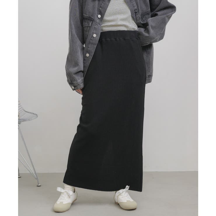 BLK1 | カットリブナローSK | RETRO GIRL