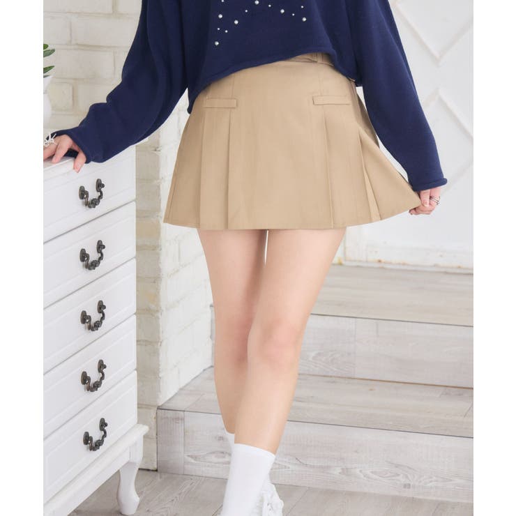 ベルト付プリーツスカート | RETRO GIRL | 詳細画像19 