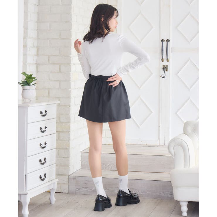 ベルト付プリーツスカート | RETRO GIRL | 詳細画像4 