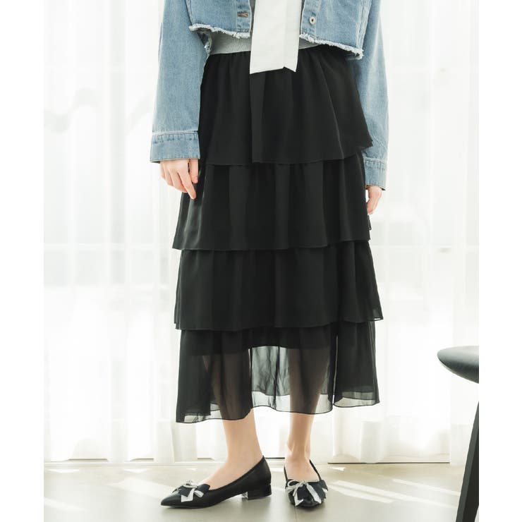 BレースアップティアードSK | RETRO GIRL | 詳細画像1 