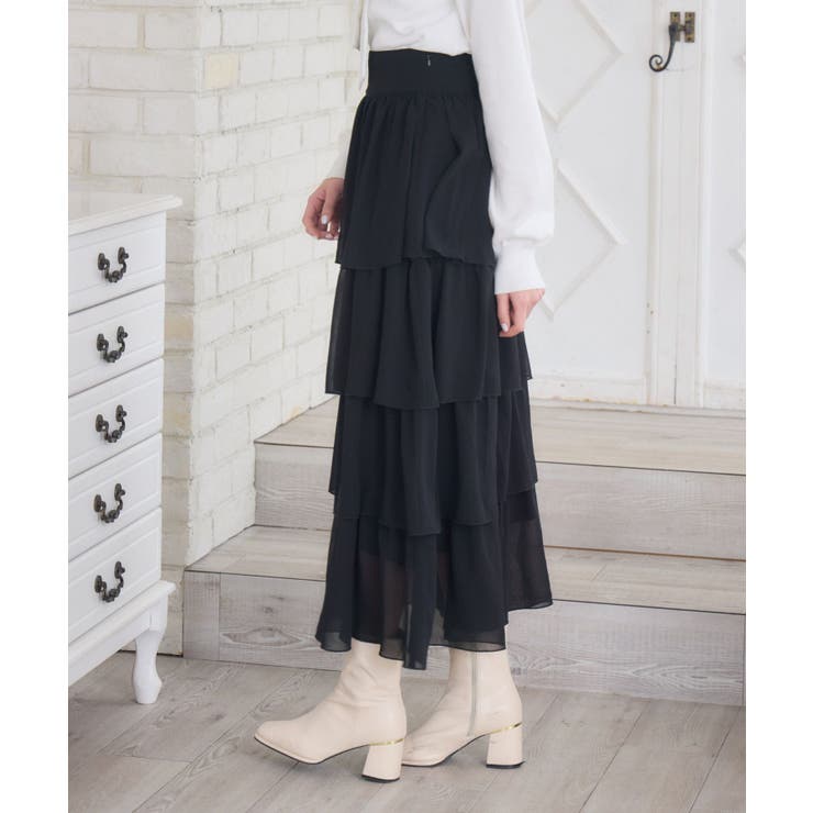 BレースアップティアードSK | RETRO GIRL | 詳細画像10 