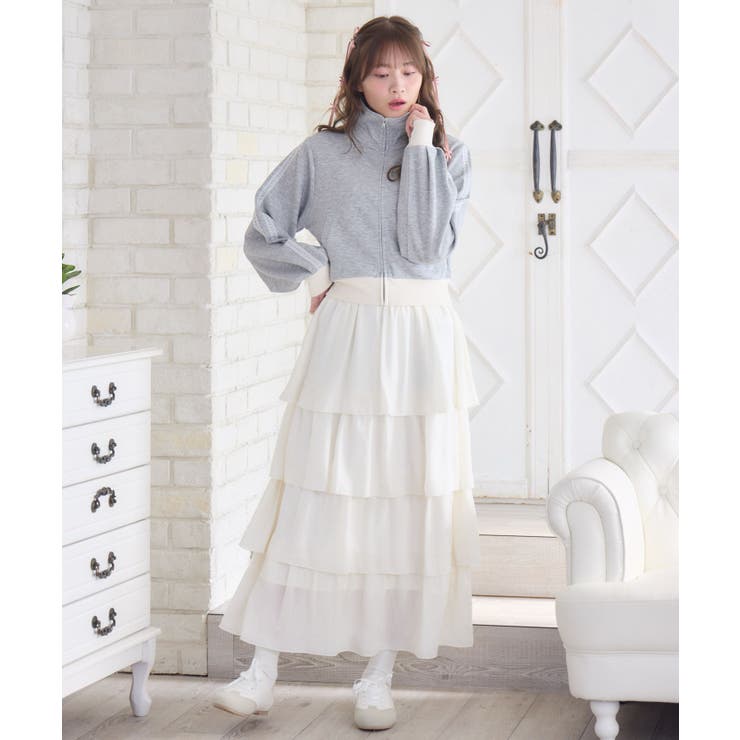 BレースアップティアードSK | RETRO GIRL | 詳細画像12 