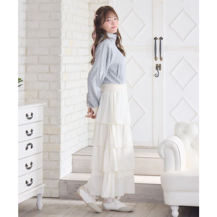 BレースアップティアードSK | RETRO GIRL | 詳細画像13 