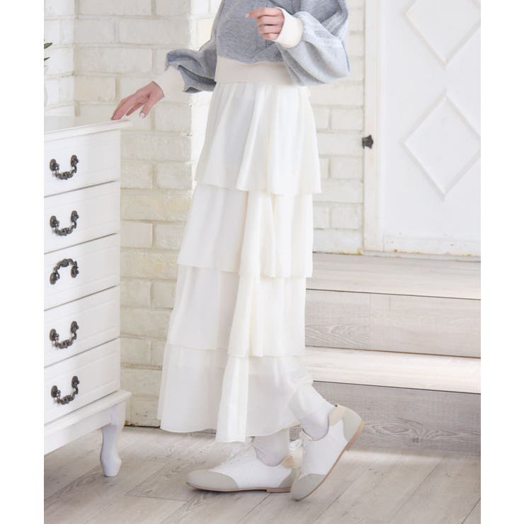 BレースアップティアードSK | RETRO GIRL | 詳細画像19 