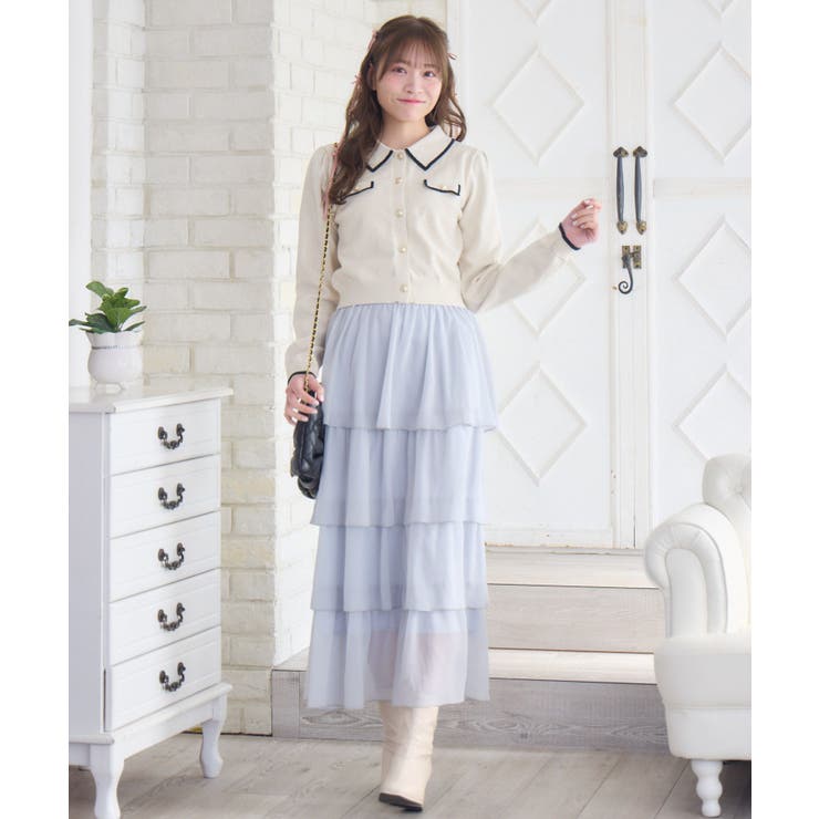 BレースアップティアードSK | RETRO GIRL | 詳細画像22 