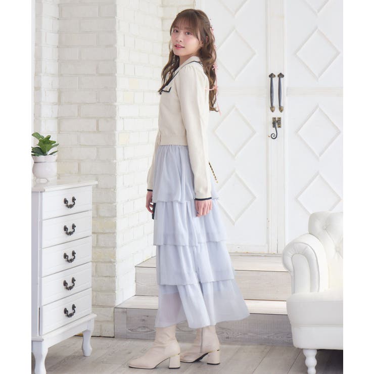 BレースアップティアードSK | RETRO GIRL | 詳細画像25 