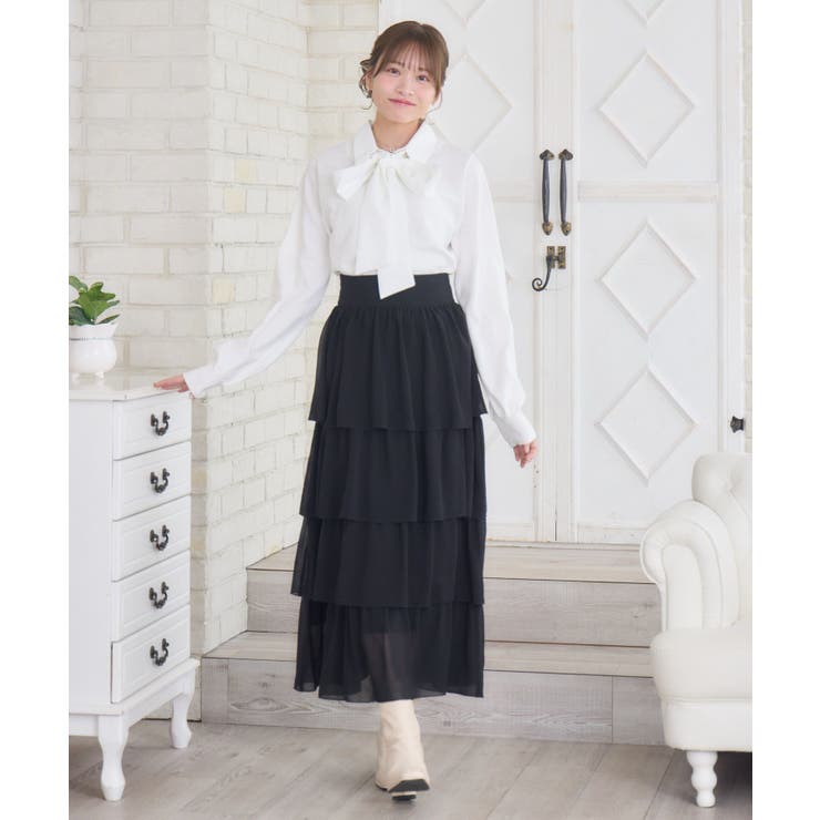 BレースアップティアードSK | RETRO GIRL | 詳細画像3 