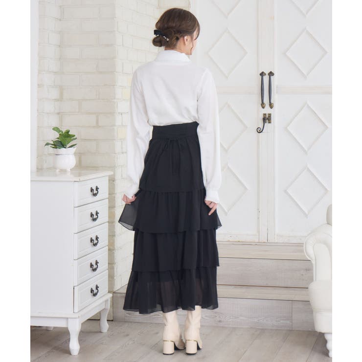 BレースアップティアードSK | RETRO GIRL | 詳細画像5 