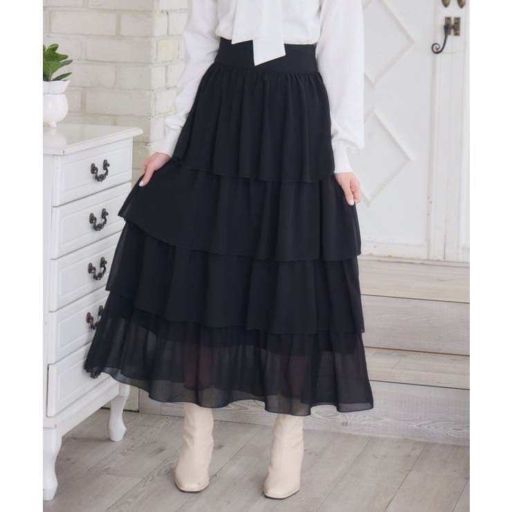 BレースアップティアードSK | RETRO GIRL | 詳細画像7 