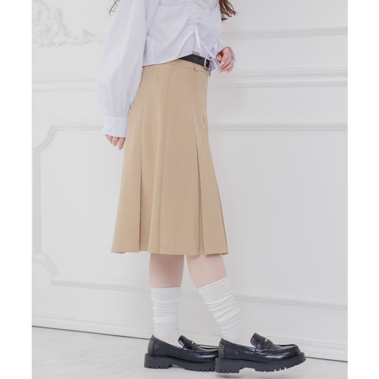 ベルト付きプリーツミディSK | RETRO GIRL | 詳細画像18 