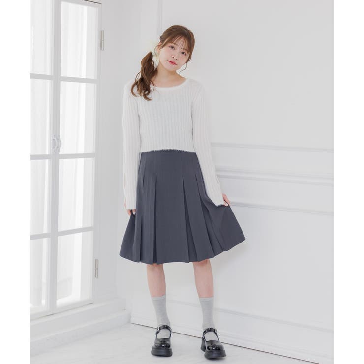 ベルト付きプリーツミディSK | RETRO GIRL | 詳細画像2 