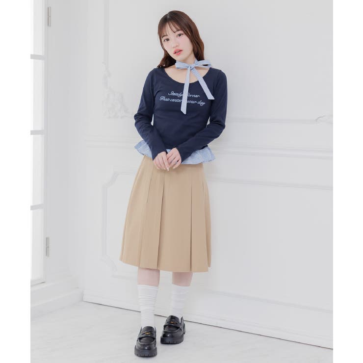 ベルト付きプリーツミディSK | RETRO GIRL | 詳細画像22 