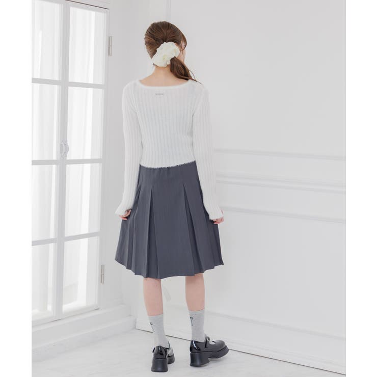 ベルト付きプリーツミディSK | RETRO GIRL | 詳細画像4 