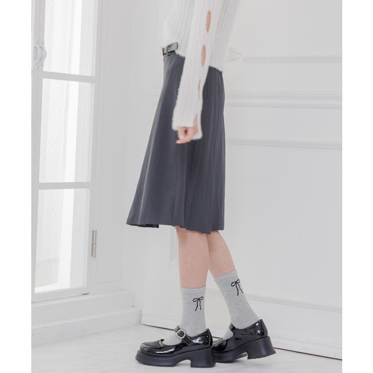 ベルト付きプリーツミディSK | RETRO GIRL | 詳細画像9 