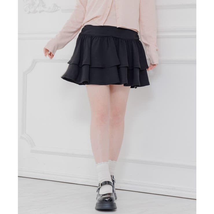 BLK1 | シャーリングフリルミニSK | RETRO GIRL