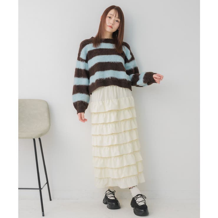 モヘアタッチボーダーNT | RETRO GIRL | 詳細画像2 