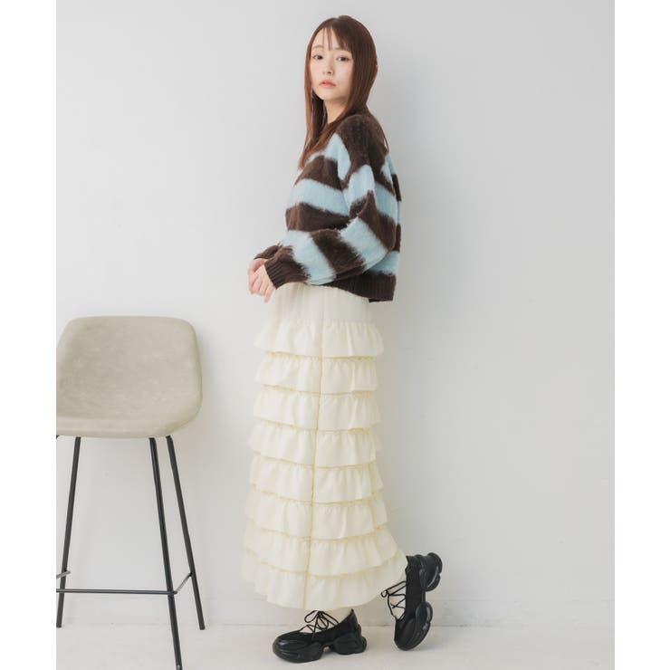 モヘアタッチボーダーNT | RETRO GIRL | 詳細画像5 