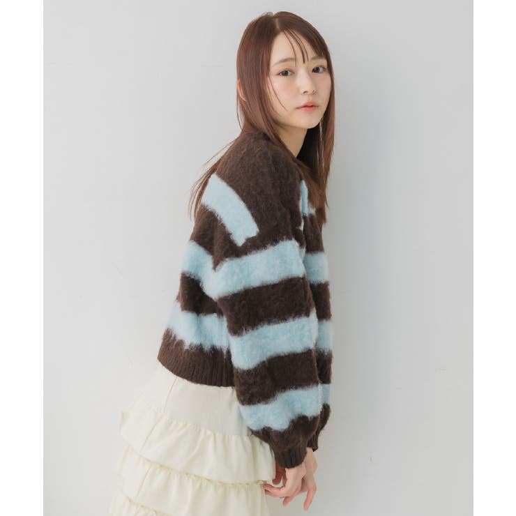 モヘアタッチボーダーNT | RETRO GIRL | 詳細画像7 