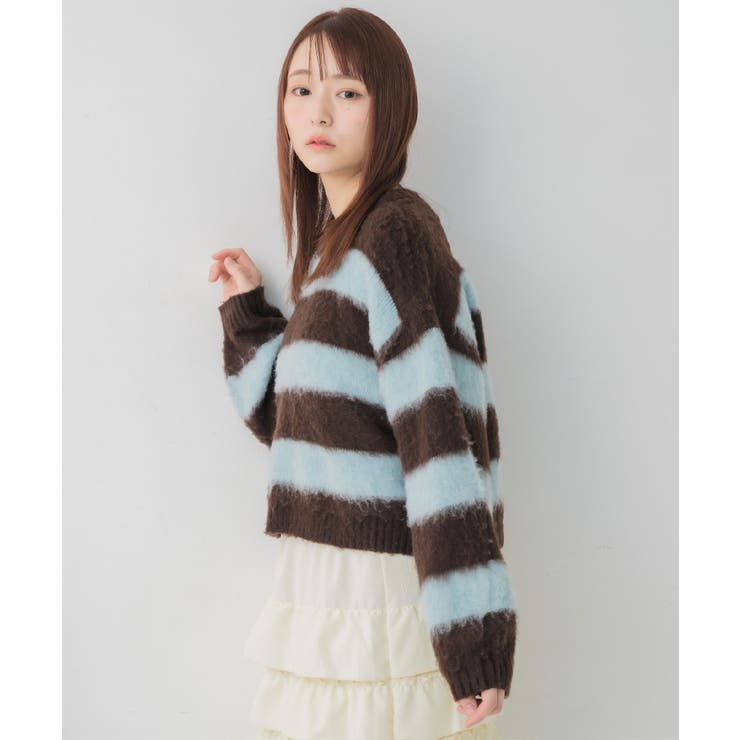 モヘアタッチボーダーNT | RETRO GIRL | 詳細画像9 