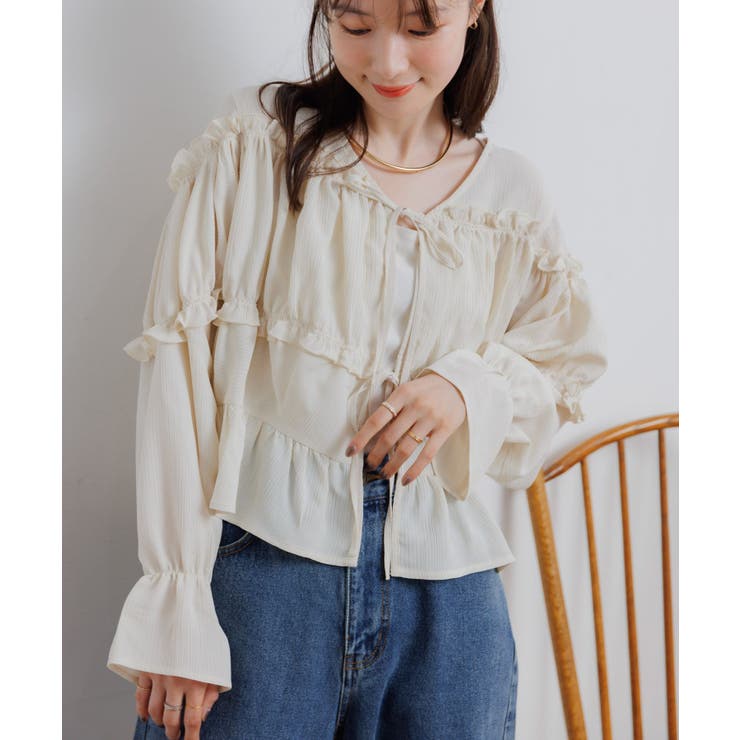 WHT4 | フリル切替リボンBL | RETRO GIRL
