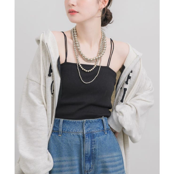 BLK1 | カップ付キャミソール | RETRO GIRL