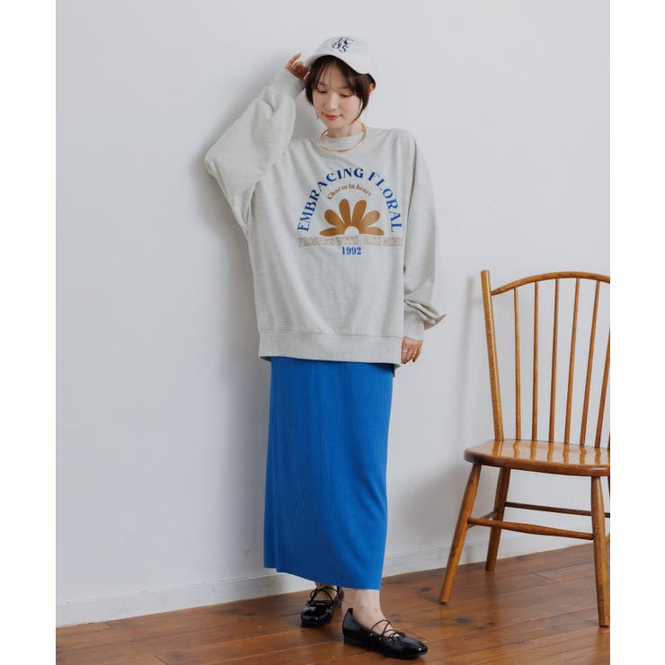 ロゴ刺繍トレーナー | RETRO GIRL | 詳細画像14 