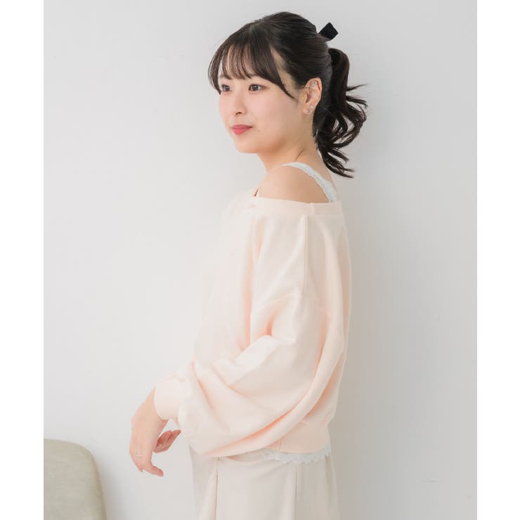 レース付ワンショルトレーナー | RETRO GIRL | 詳細画像11 