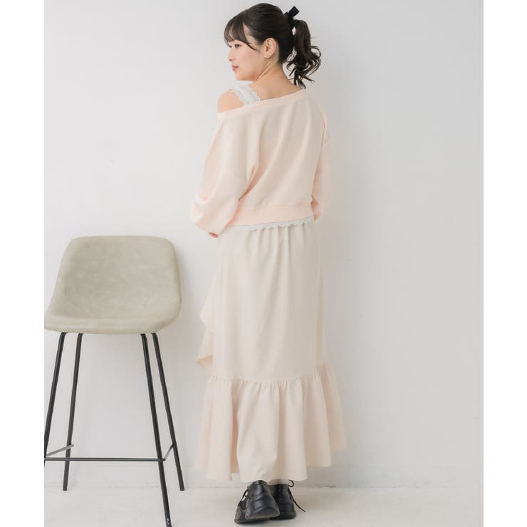 レース付ワンショルトレーナー | RETRO GIRL | 詳細画像15 