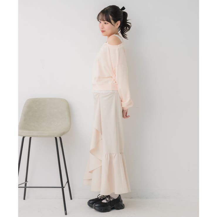 レース付ワンショルトレーナー | RETRO GIRL | 詳細画像16 