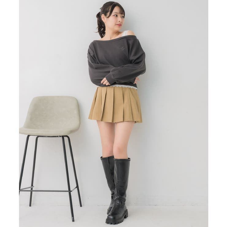 レース付ワンショルトレーナー | RETRO GIRL | 詳細画像2 