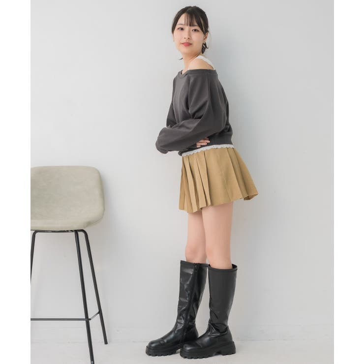 レース付ワンショルトレーナー | RETRO GIRL | 詳細画像5 