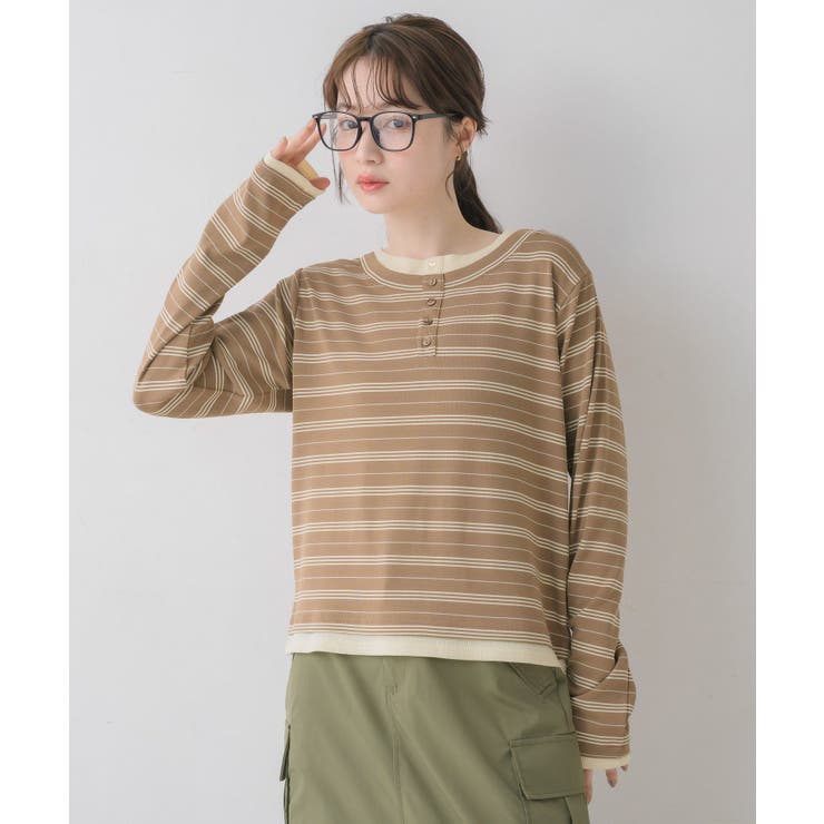 アソートヘンリーネックTEE | RETRO GIRL | 詳細画像7 