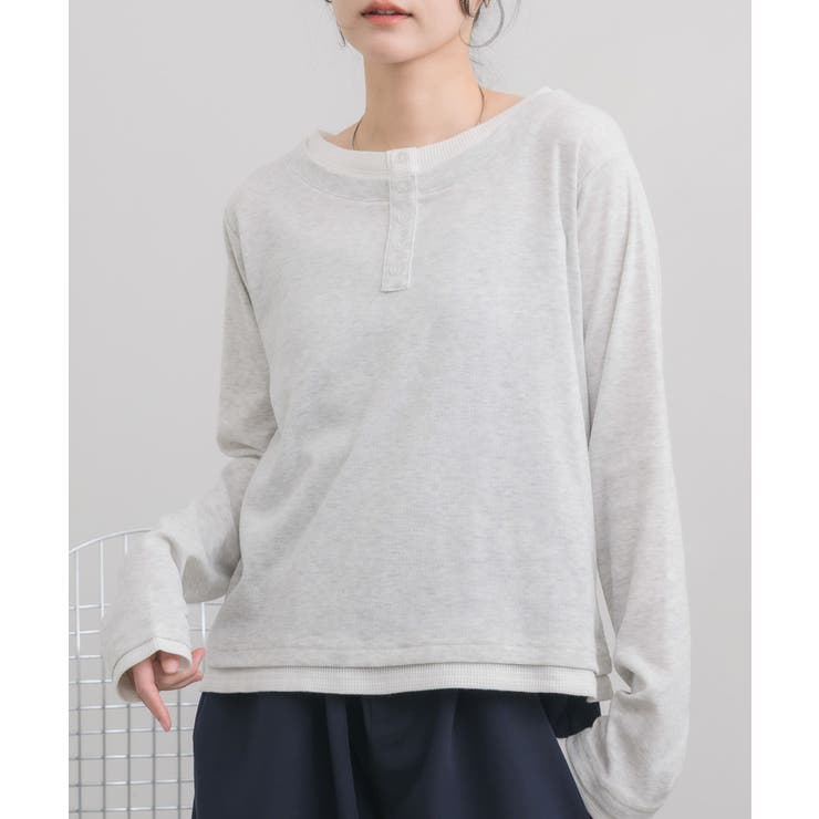 P/WHT | アソートヘンリーネックTEE | RETRO GIRL