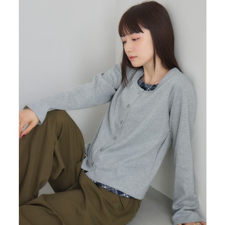 Fレイヤードクルーネックカーデ | RETRO GIRL | 詳細画像13 