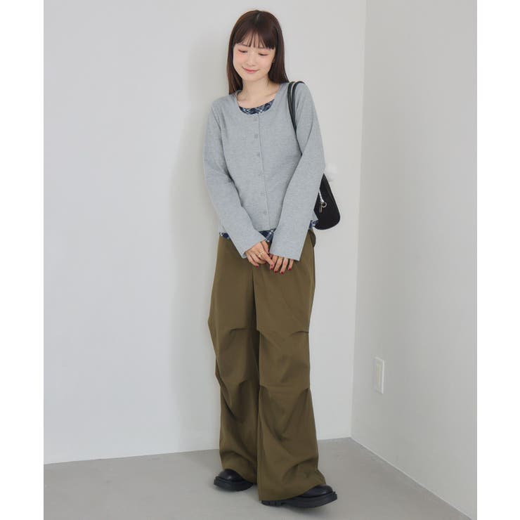 Fレイヤードクルーネックカーデ | RETRO GIRL | 詳細画像16 