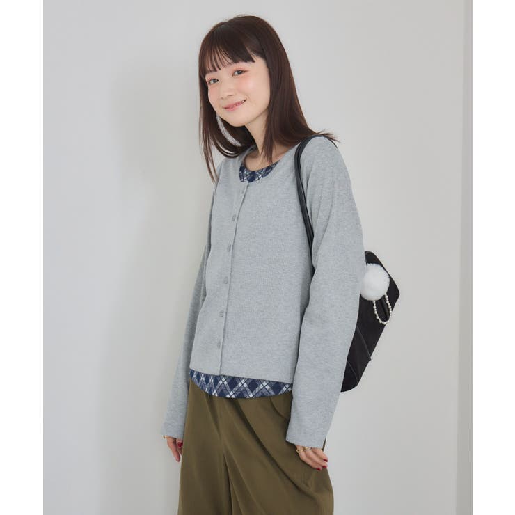 Fレイヤードクルーネックカーデ | RETRO GIRL | 詳細画像21 