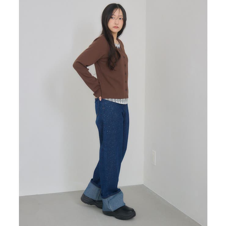 Fレイヤードクルーネックカーデ | RETRO GIRL | 詳細画像25 