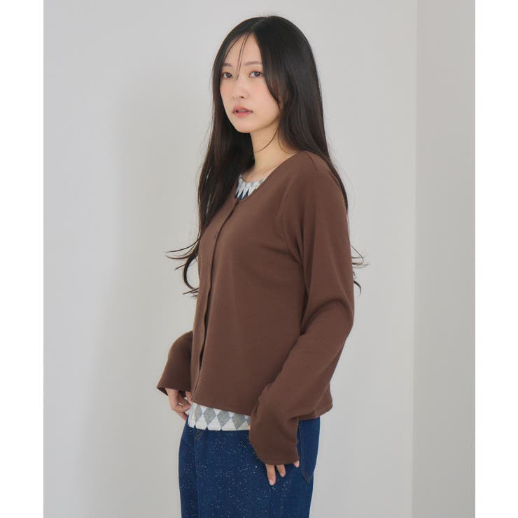 Fレイヤードクルーネックカーデ | RETRO GIRL | 詳細画像29 