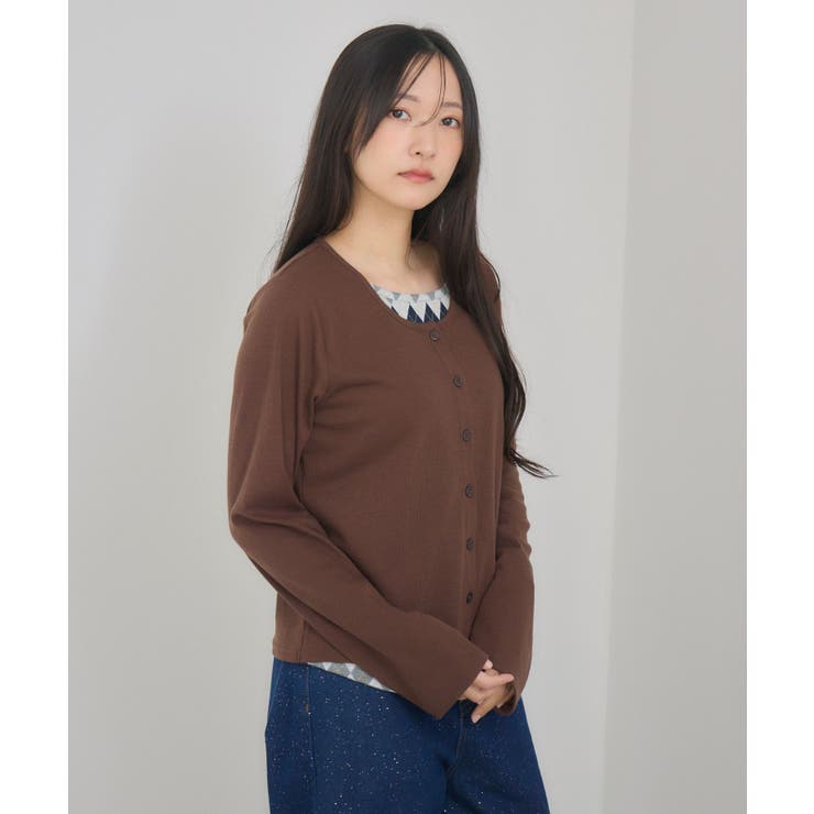 Fレイヤードクルーネックカーデ | RETRO GIRL | 詳細画像31 