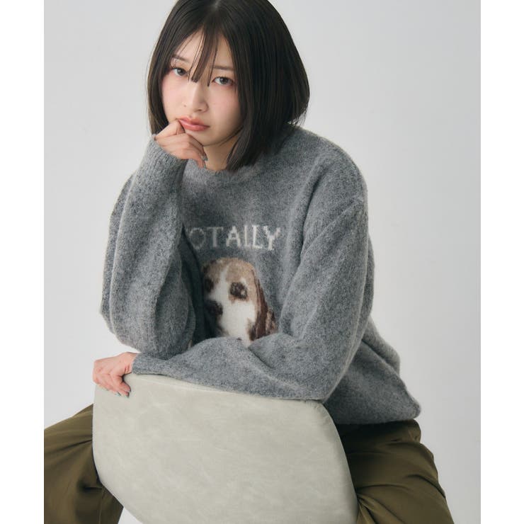 アソートモチーフ起毛ニット | RETRO GIRL | 詳細画像21 