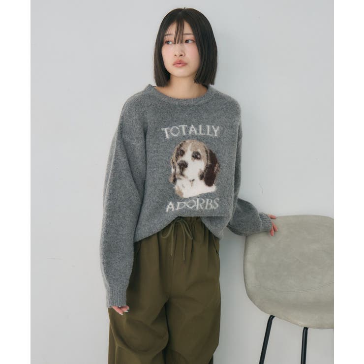 アソートモチーフ起毛ニット | RETRO GIRL | 詳細画像26 